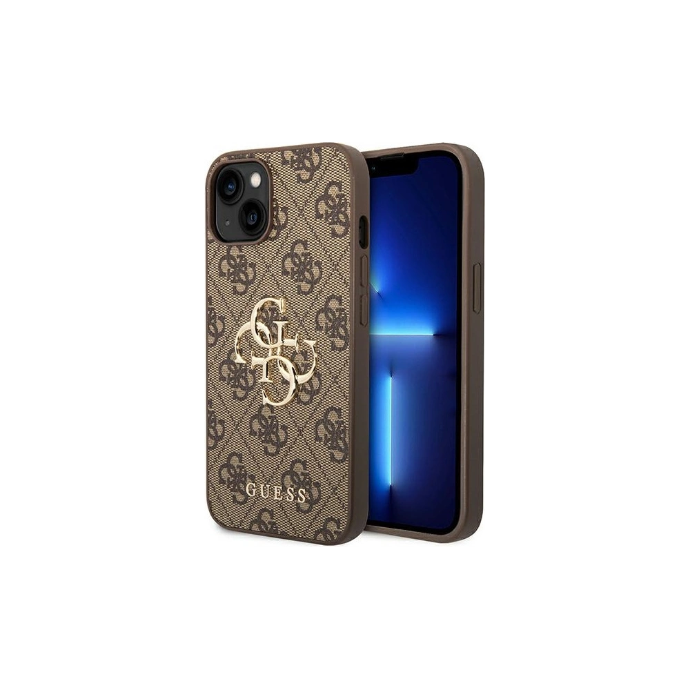 Wholesale Guess GUHCP14M4GMGBR Apple iPhone 14 Plus / 15 Plus brown hardcase 4G Big Metal Logo - GUE1900 - {ean13} - Hurt