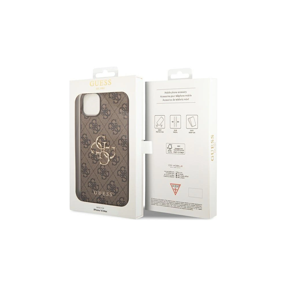 Hurtownia GSM - Etui Guess GUHCP14M4GMGBR Apple iPhone 14 Plus / 15 Plus hnědý/brown hardcase 4G Big Metal Logo - GUE1900 - {ean13} - Hurt