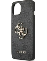 Wholesale Guess GUHCP14M4GMGGR Apple iPhone 14 Plus / 15 Plus grey hardcase 4G Big Metal Logo - GUE1901 - {ean13} - Hurt