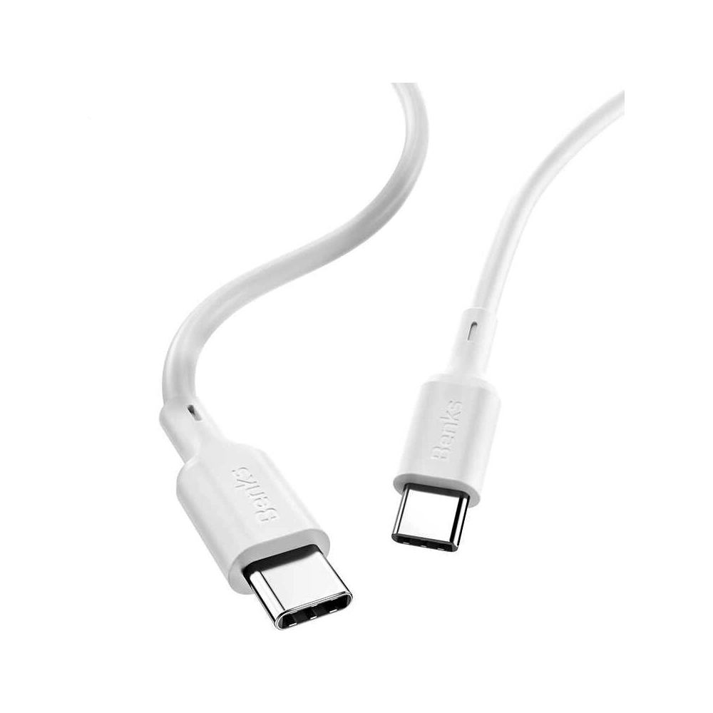 Hurtownia GSM - Kabel Benks D36 USB-C do USB-C 1,2m Bílý - BKS207WHT - {ean13} - Hurt