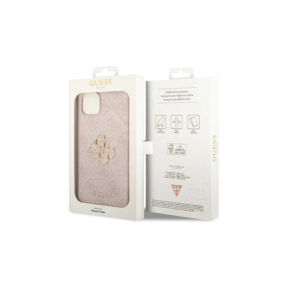 Hurtownia GSM - Etui Guess GUHCP14M4GMGPI Apple iPhone 14 Plus / 15 Plus różowy/pink hardcase 4G Big Metal Logo - GUE1902 - {ean13} - Hurt