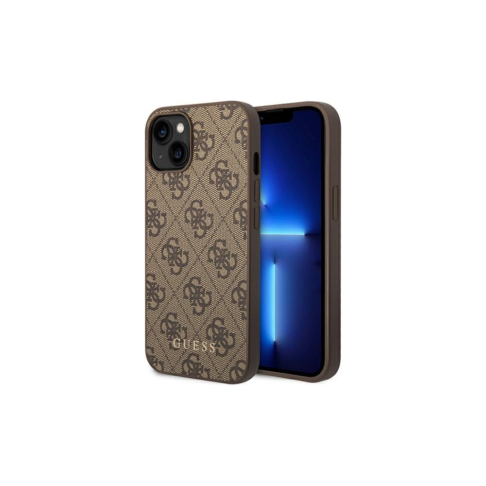 Hurtownia GSM - Etui Guess GUHCP14MG4GFBR Apple iPhone 14 Plus / 15 Plus maro/brown hard case 4G Metal Gold Logo - GUE1903 - {ean13} - Hurt
