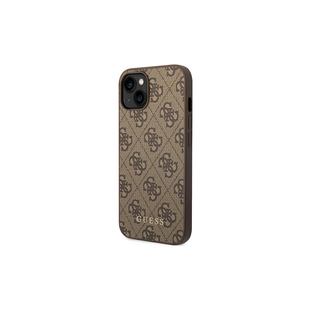 Hurtownia GSM - Etui Guess GUHCP14MG4GFBR Apple iPhone 14 Plus / 15 Plus maro/brown hard case 4G Metal Gold Logo - GUE1903 - {ean13} - Hurt