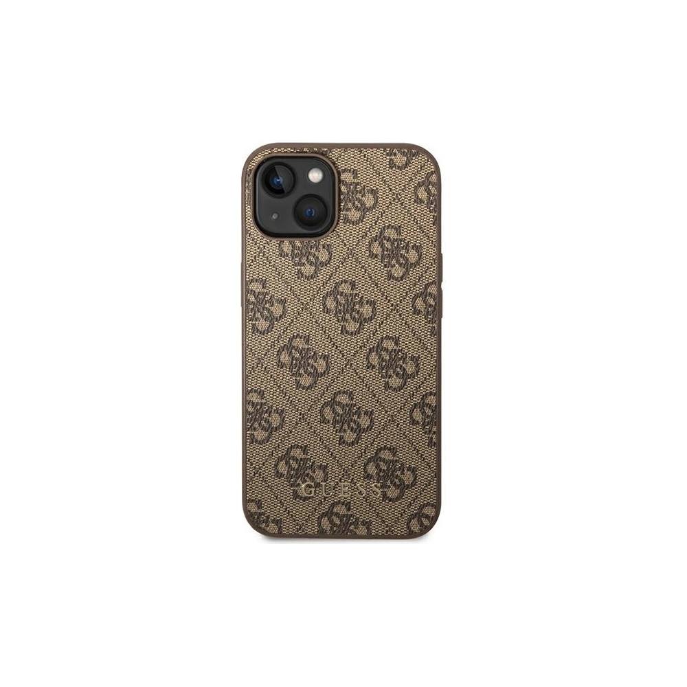 Hurtownia GSM - Etui Guess GUHCP14MG4GFBR Apple iPhone 14 Plus / 15 Plus maro/brown hard case 4G Metal Gold Logo - GUE1903 - {ean13} - Hurt