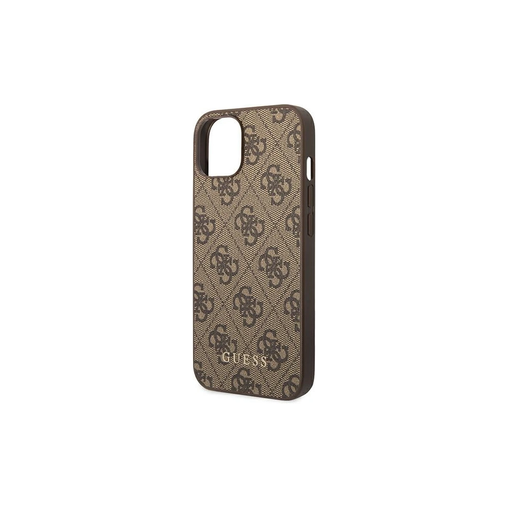 Hurtownia GSM - Etui Guess GUHCP14MG4GFBR Apple iPhone 14 Plus / 15 Plus maro/brown hard case 4G Metal Gold Logo - GUE1903 - {ean13} - Hurt