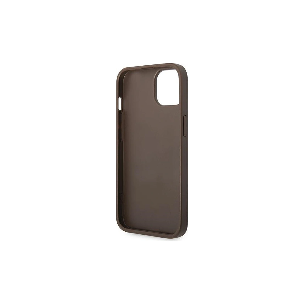 Hurtownia GSM - Etui Guess GUHCP14MG4GFBR Apple iPhone 14 Plus / 15 Plus barna/brown kemény tok 4G Fém Arany Logó - GUE1903 - {ean13} - Hurt