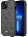 Etui Guess GUHCP14MG4GFGR Apple iPhone 14 Plus / 15 Plus gri/grey hard case 4G Metal Gold Logo