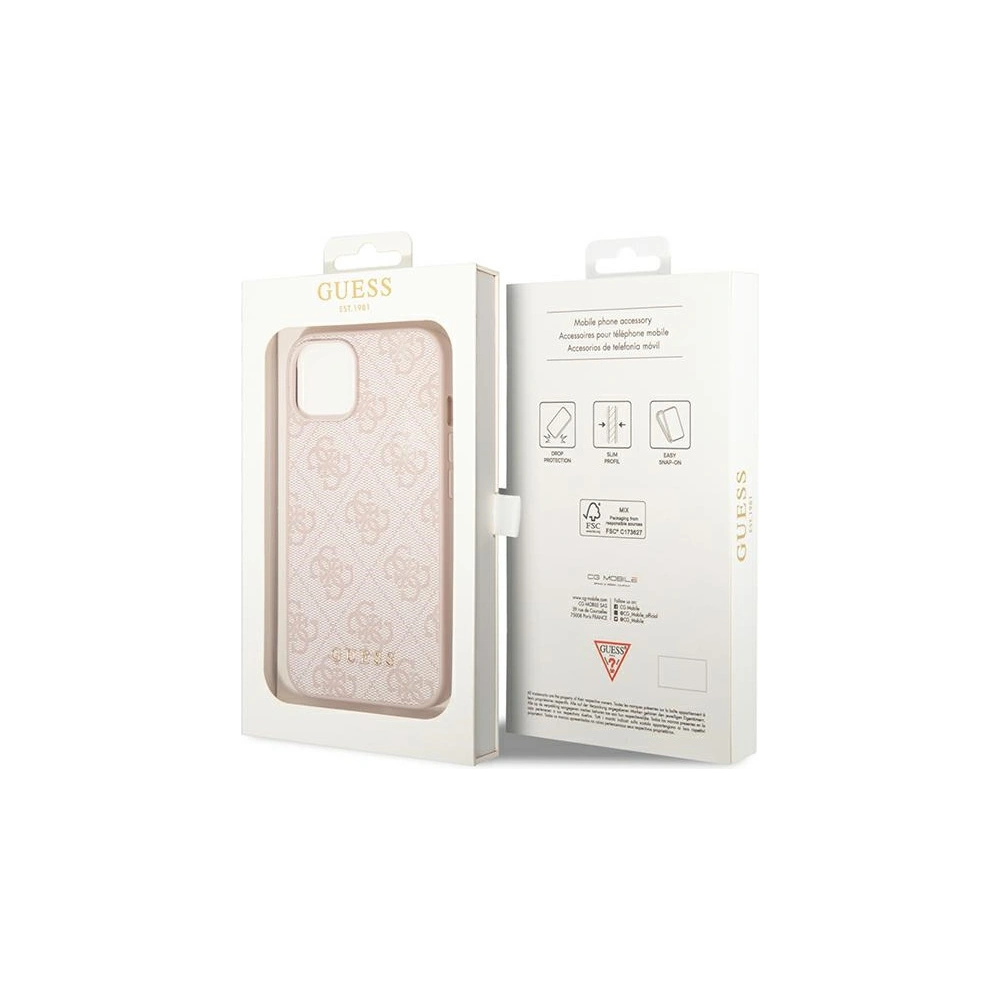 Hurtownia GSM - Etui Guess GUHCP14MG4GFPI Apple iPhone 14 Plus / 15 Plus różowy/pink hard case 4G Metal Gold Logo - GUE1905 - {ean13} - Hurt