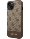 Hurtownia GSM - Etui Guess GUHCP14MG4GLBR Apple iPhone 14 Plus / 15 Plus hnědý/brown tvrdý kryt 4G Stripe Collection - GUE1906 - {ean13} - Hurt