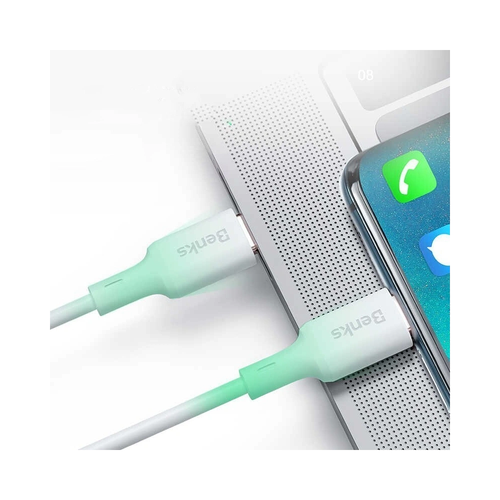 Hurtownia GSM - Kabel Benks D36 USB-C do USB-C 1,2m Bílý - BKS207WHT - {ean13} - Hurt