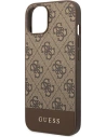 Hurtownia GSM - Etui Guess GUHCP14MG4GLBR Apple iPhone 14 Plus / 15 Plus hnědý/brown tvrdý kryt 4G Stripe Collection - GUE1906 - {ean13} - Hurt