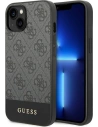 Guess GUHCP14MG4GLGR Apple iPhone 14 Plus / 15 Plus grey hard case 4G Stripe Collection