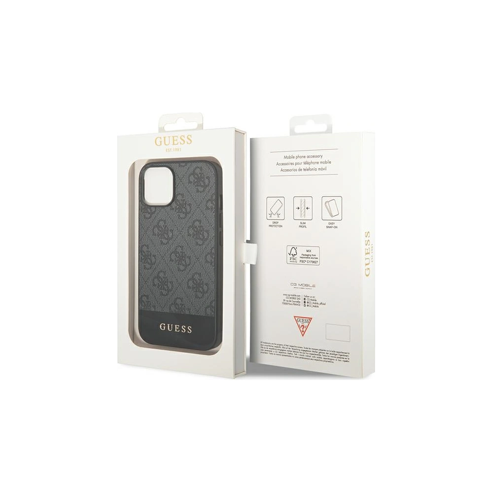 Hurtownia GSM - Case Guess GUHCP14MG4GLGR Apple iPhone 14 Plus / 15 Plus grau/hard case 4G Stripe Collection - GUE1907 - {ean13} - Hurt