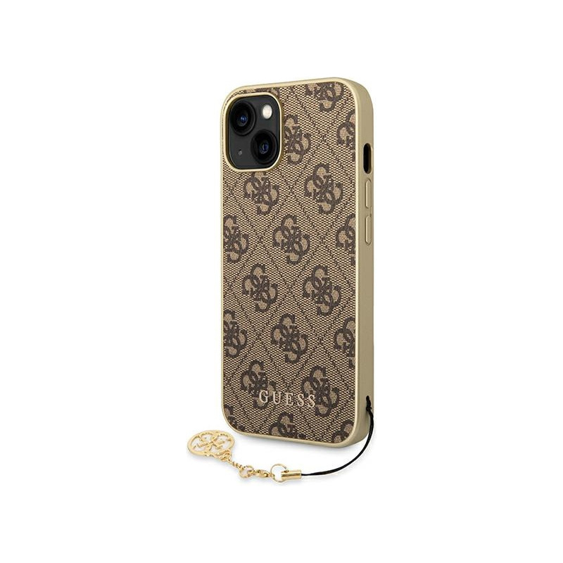 Guess Distributor - 3666339094164 - GUE1908 - Guess GUHCP14MGF4GBR Apple iPhone 14 Plus / 15 Plus brown hardcase 4G Charms Collection - B2B homescreen