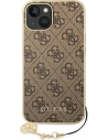 Wholesale Guess GUHCP14MGF4GBR Apple iPhone 14 Plus / 15 Plus brown hardcase 4G Charms Collection - GUE1908 - {ean13} - Hurt