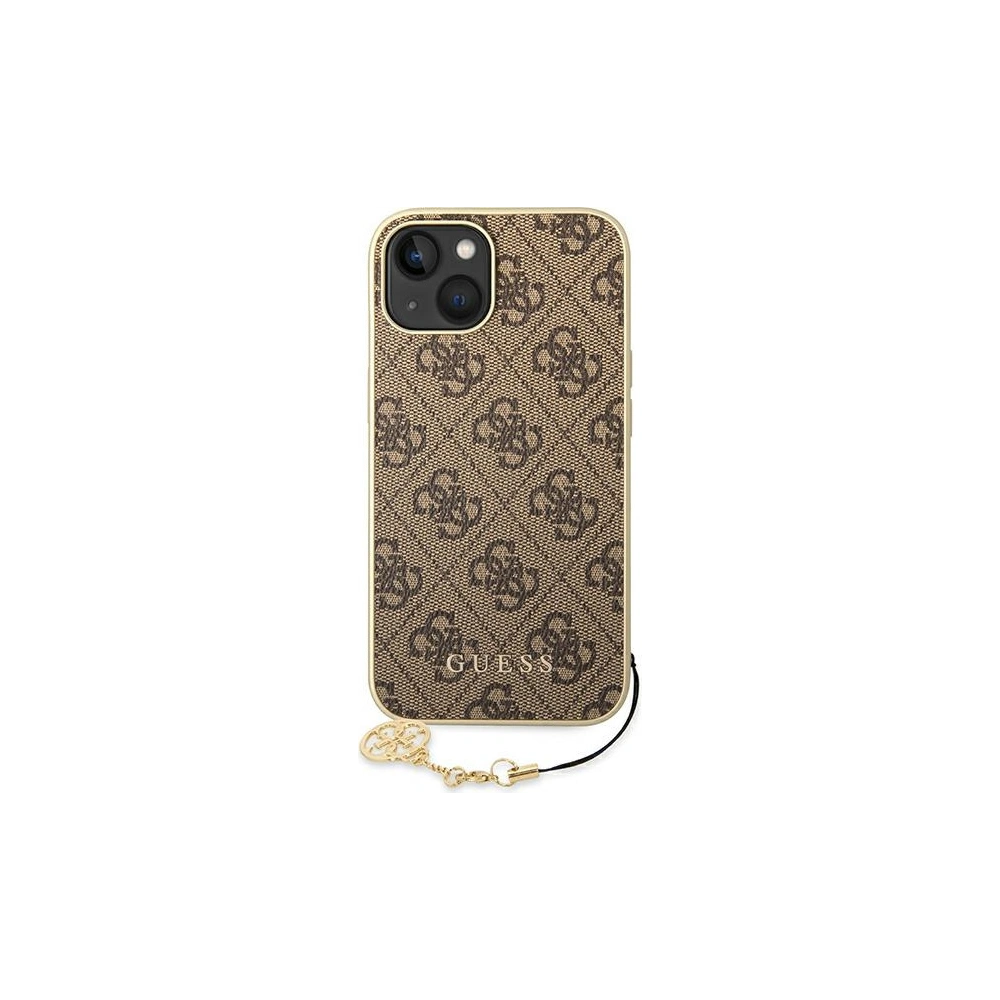 Hurtownia GSM - Etui Guess GUHCP14MGF4GBR Apple iPhone 14 Plus / 15 Plus brown/haz clic brązowy hardcase 4G Charms Collection - GUE1908 - {ean13} - Hurt