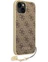 Wholesale Guess GUHCP14MGF4GBR Apple iPhone 14 Plus / 15 Plus brown hardcase 4G Charms Collection - GUE1908 - {ean13} - Hurt