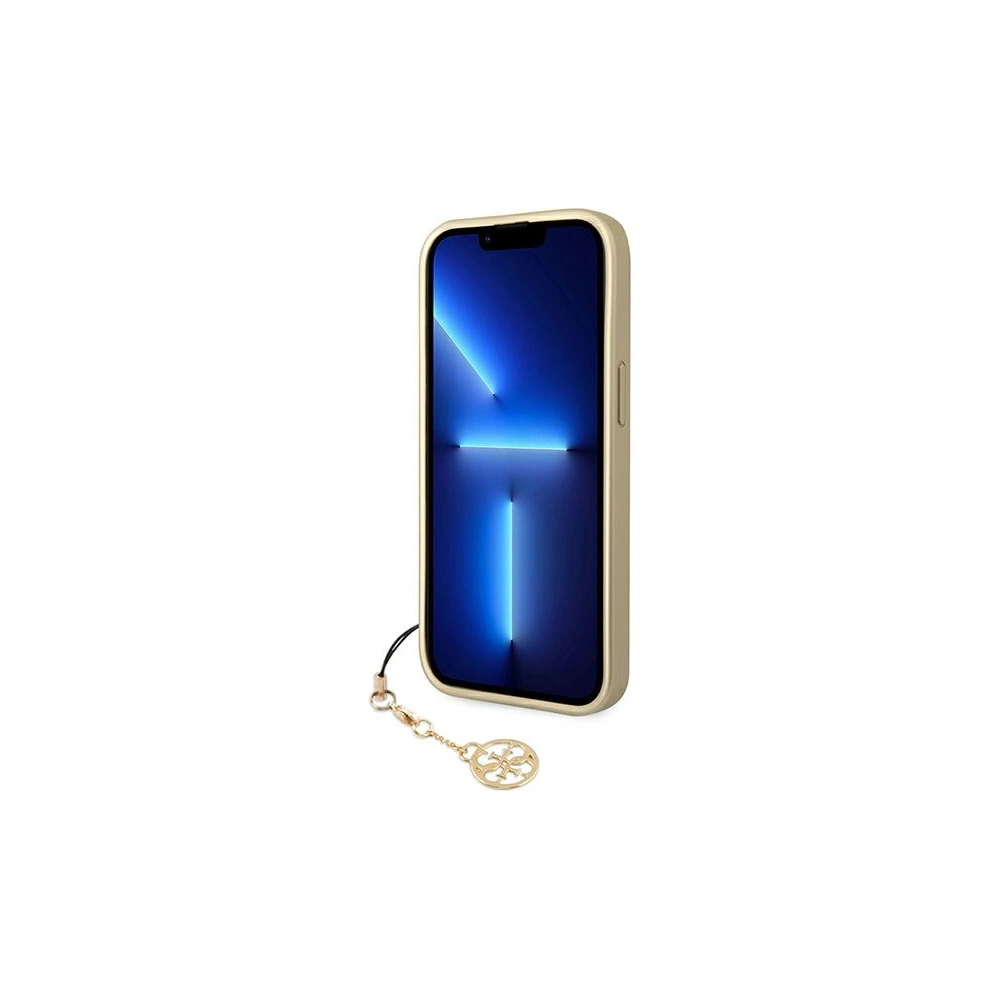 Wholesale Guess GUHCP14MGF4GBR Apple iPhone 14 Plus / 15 Plus brown hardcase 4G Charms Collection - GUE1908 - {ean13} - Hurt