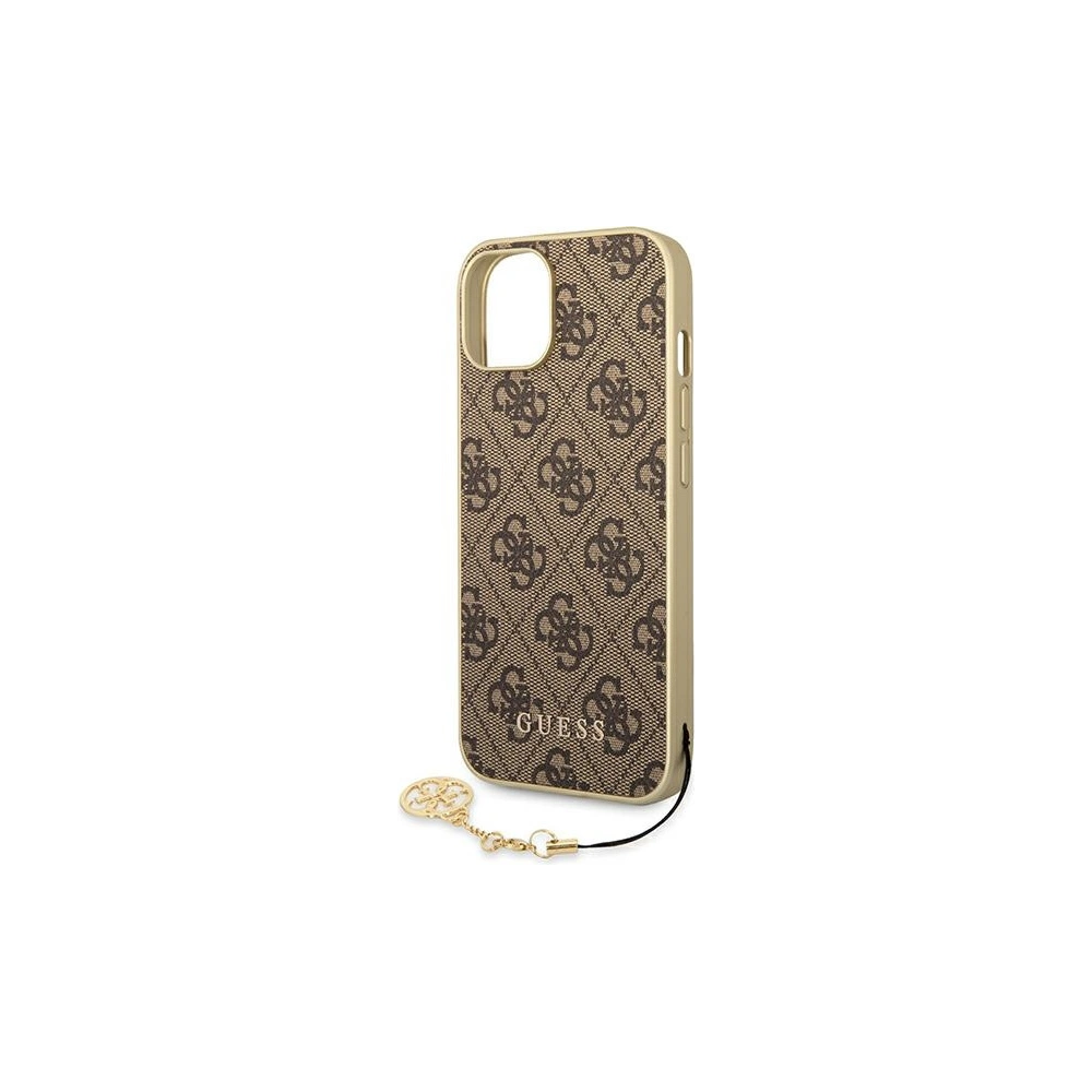Hurtownia GSM - Etui Guess GUHCP14MGF4GBR Apple iPhone 14 Plus / 15 Plus brown/haz clic brązowy hardcase 4G Charms Collection - GUE1908 - {ean13} - Hurt