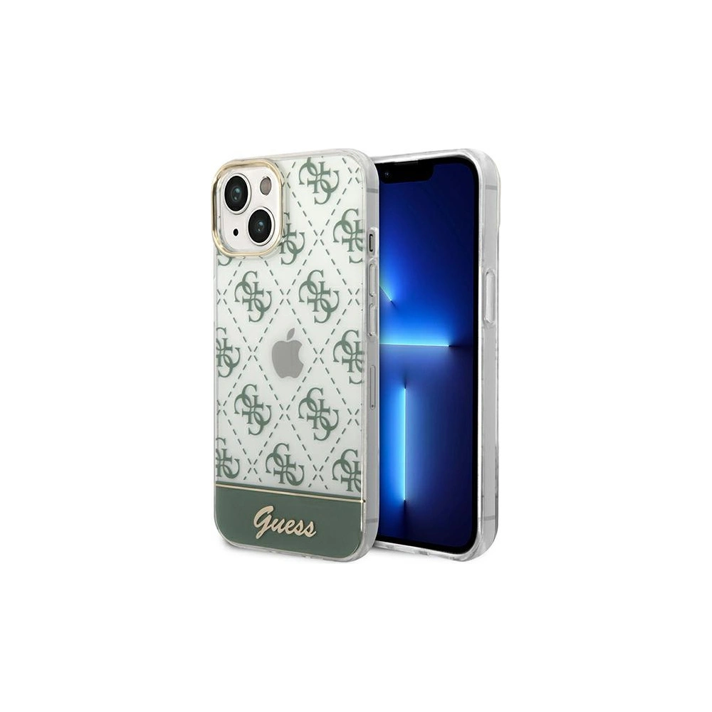 Wholesale Guess GUHCP14MHG4MHA Apple iPhone 14 Plus / 15 Plus khaki hardcase 4G Pattern Script - GUE1909 - {ean13} - Hurt