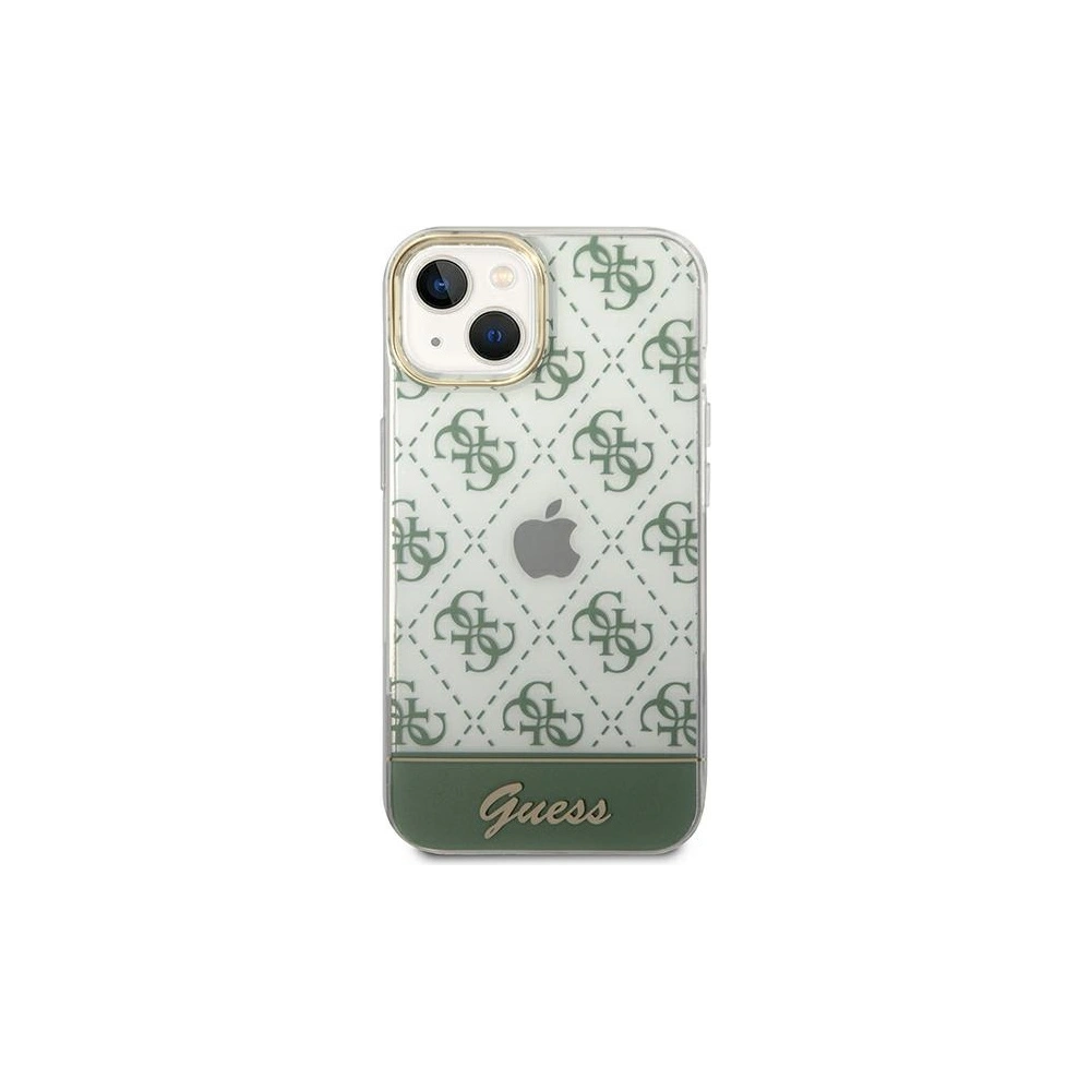 Wholesale Guess GUHCP14MHG4MHA Apple iPhone 14 Plus / 15 Plus khaki hardcase 4G Pattern Script - GUE1909 - {ean13} - Hurt