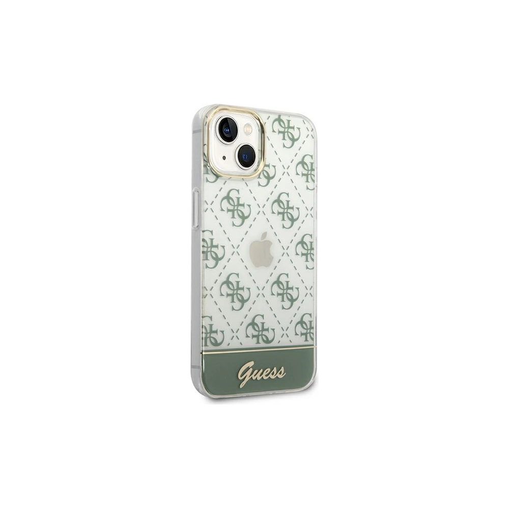 Wholesale Guess GUHCP14MHG4MHA Apple iPhone 14 Plus / 15 Plus khaki hardcase 4G Pattern Script - GUE1909 - {ean13} - Hurt