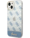 Wholesale Guess GUHCP14MHG4MHB Apple iPhone 14 Plus / 15 Plus blue hardcase 4G Pattern Script - GUE1910 - {ean13} - Hurt