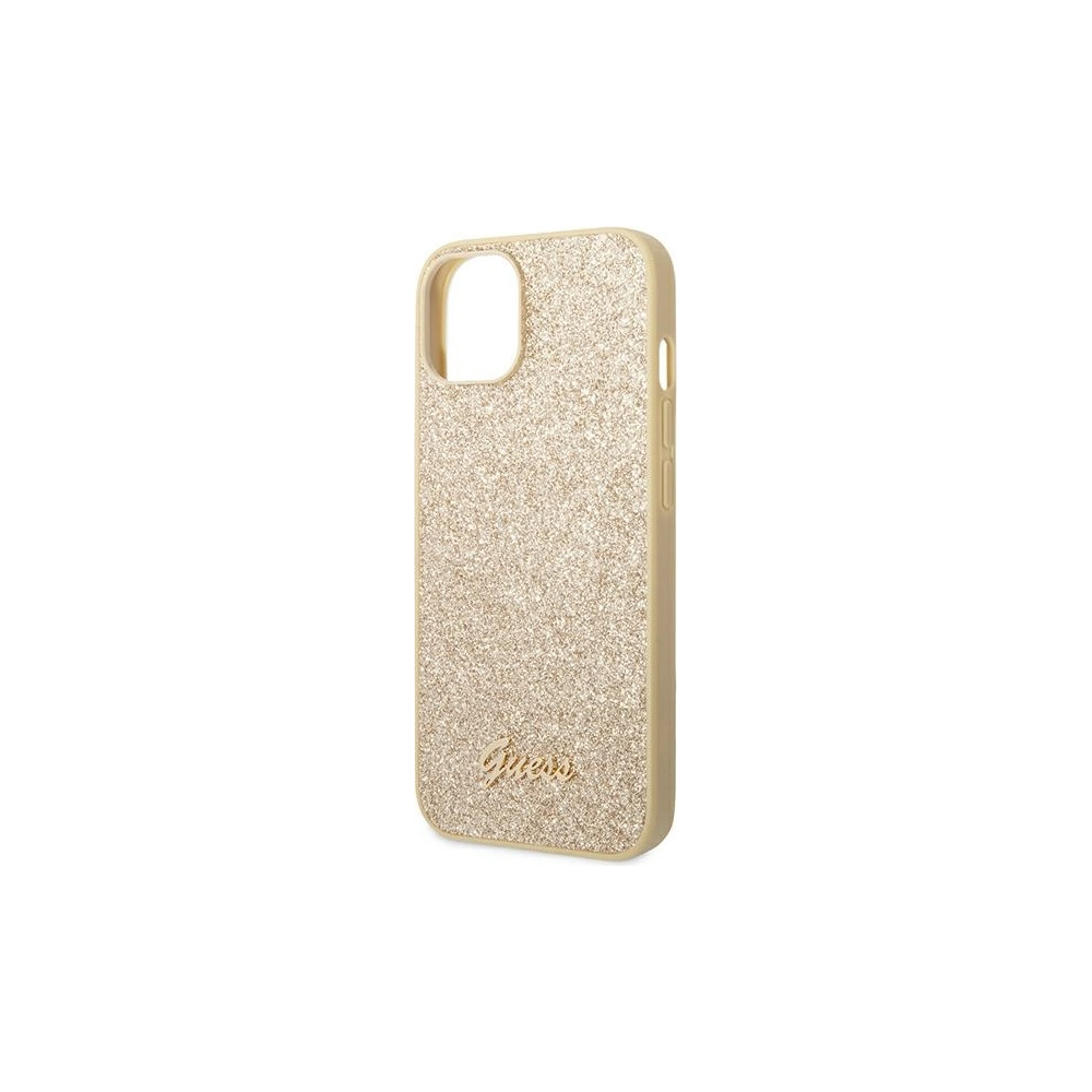 Hurtownia GSM - Etui Guess GUHCP14MHGGSHD Apple iPhone 14 Plus / 15 Plus aur/gold hard case Glitter Script - GUE1911 - {ean13} - Hurt