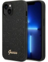 Case Guess GUHCP14MHGGSHK Apple iPhone 14 Plus / 15 Plus schwarz/black Hartschale Glitter Script