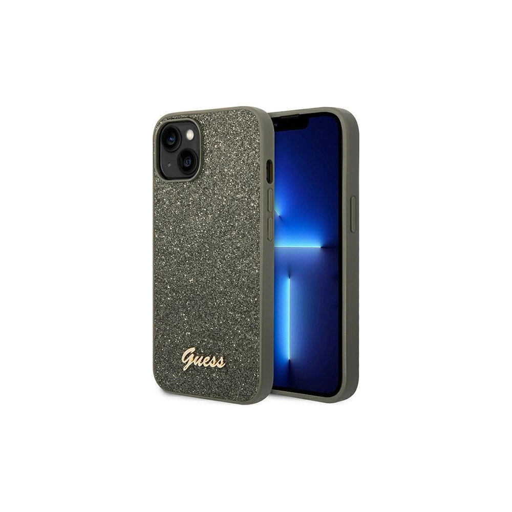Hurtownia GSM - Etui Guess GUHCP14MHGGSHN Apple iPhone 14 Plus / 15 Plus verde/green hard case Glitter Script - GUE1913 - {ean13} - Hurt