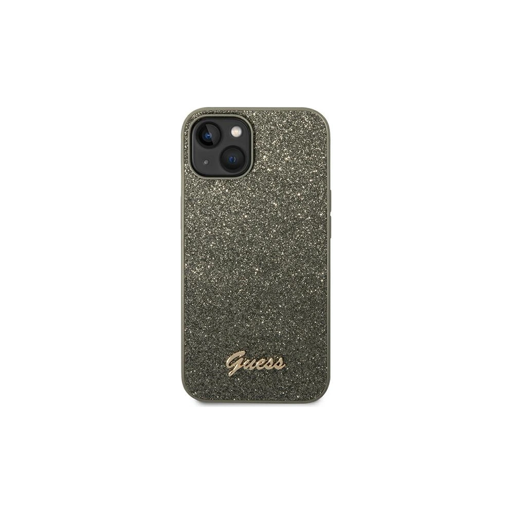 Wholesale Guess GUHCP14MHGGSHN Apple iPhone 14 Plus / 15 Plus green hard case Glitter Script - GUE1913 - {ean13} - Hurt