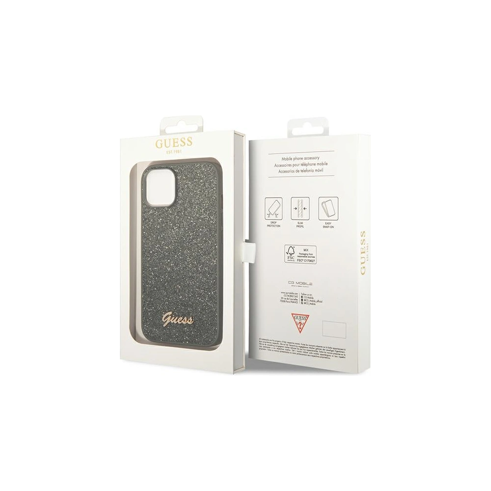 Hurtownia GSM - Etui Guess GUHCP14MHGGSHN Apple iPhone 14 Plus / 15 Plus verde/green hard case Glitter Script - GUE1913 - {ean13} - Hurt