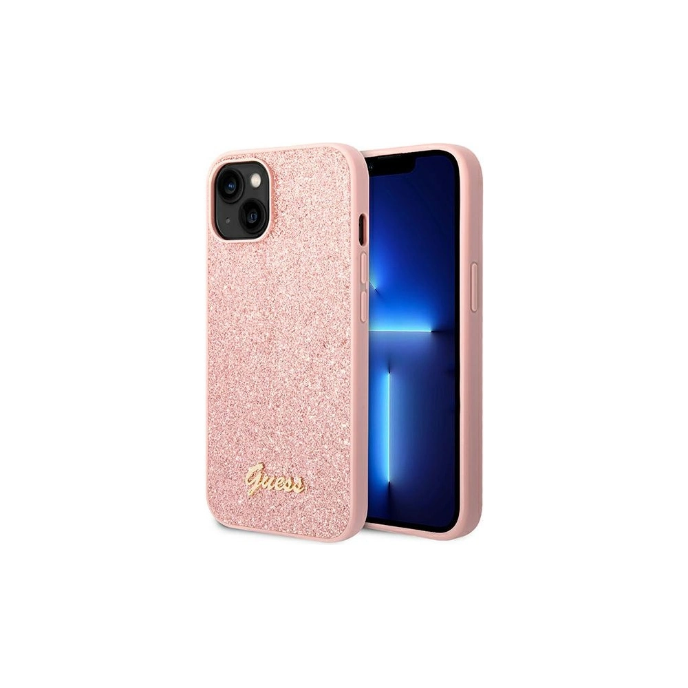 Hurtownia GSM - Etui Guess GUHCP14MHGGSHP Apple iPhone 14 Plus / 15 Plus roz/pink hard case Glitter Script - GUE1914 - {ean13} - Hurt