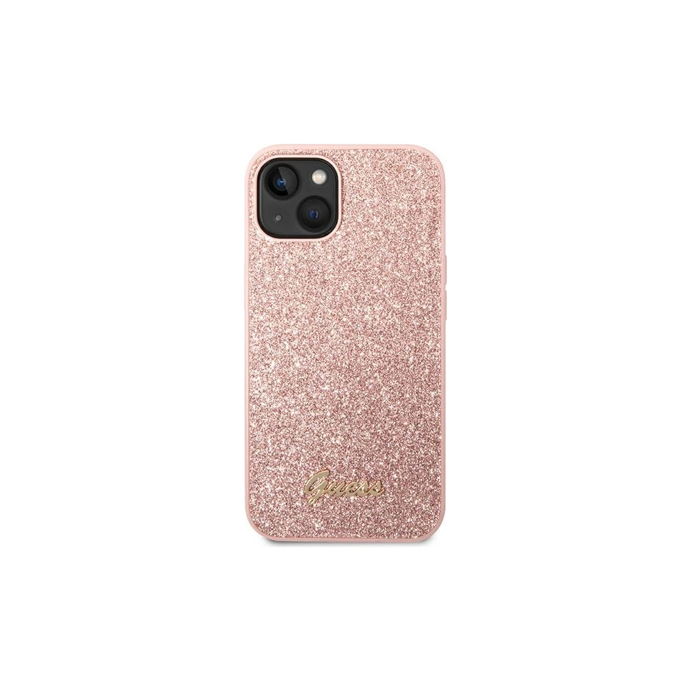 Hurtownia GSM - Etui Guess GUHCP14MHGGSHP Apple iPhone 14 Plus / 15 Plus roz/pink hard case Glitter Script - GUE1914 - {ean13} - Hurt