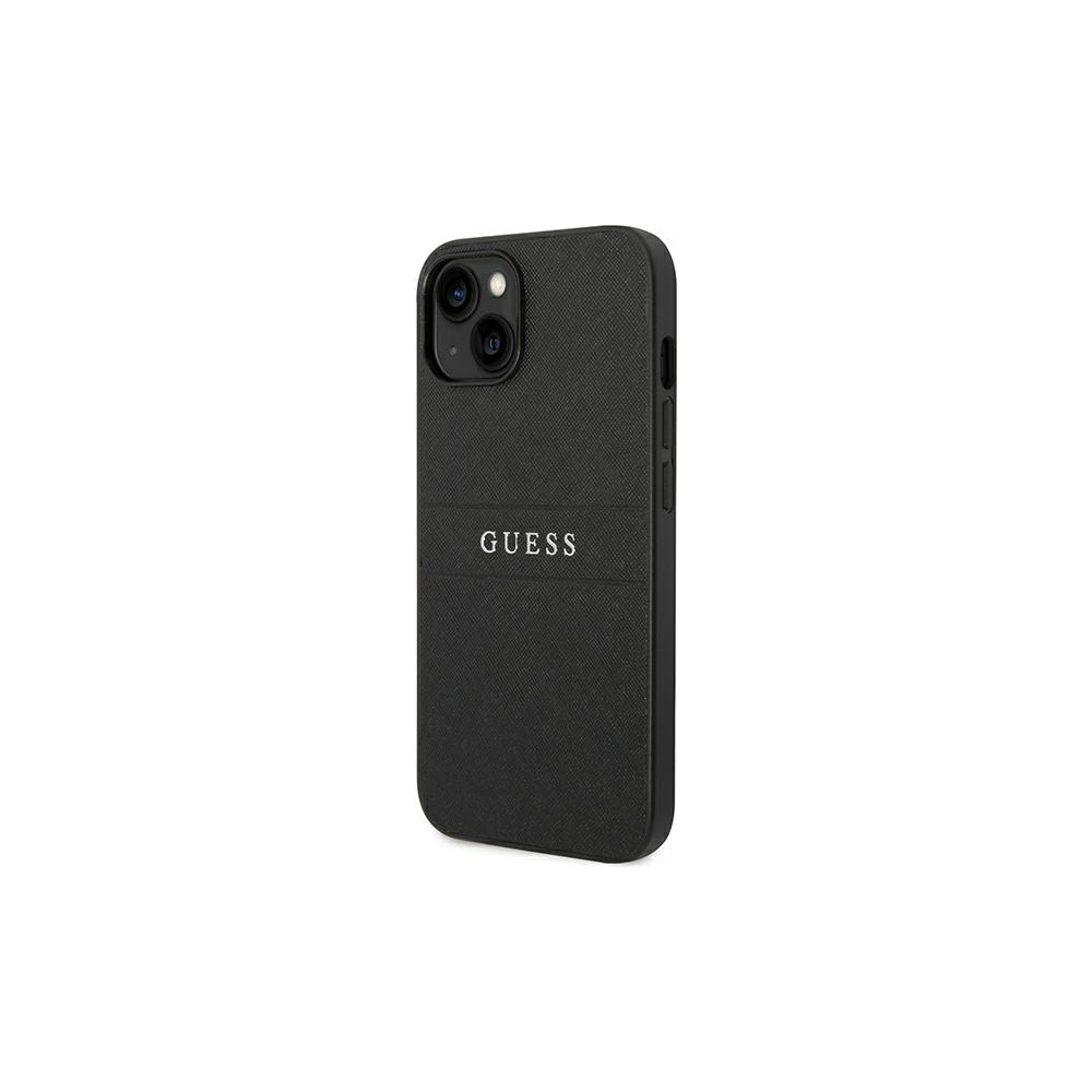 Hurtownia GSM - Case Guess GUHCP14MPSASBBK Apple iPhone 14 Plus / 15 Plus schwarz/schwarz Saffiano Strap - GUE1915 - {ean13} - Hurt