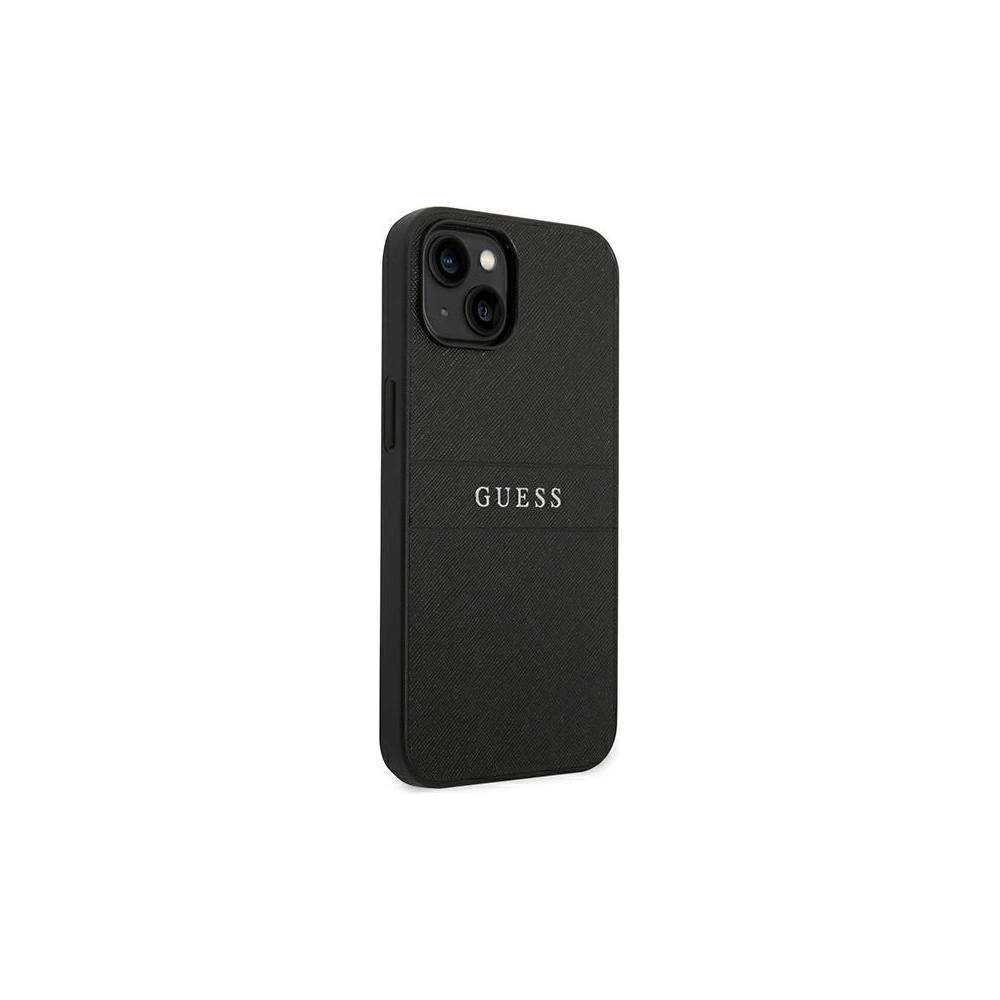 Hurtownia GSM - Etui Guess GUHCP14MPSASBBK Apple iPhone 14 Plus / 15 Plus negru/black Saffiano Strap - GUE1915 - {ean13} - Hurt