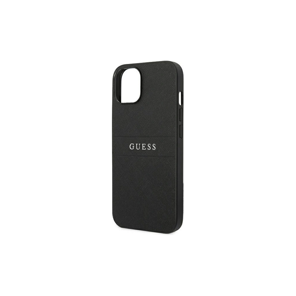 Hurtownia GSM - Etui Guess GUHCP14MPSASBBK Apple iPhone 14 Plus / 15 Plus negru/black Saffiano Strap - GUE1915 - {ean13} - Hurt