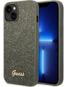 Guess GUHCP14SHGGSHN Apple iPhone 14 green hard case Glitter Script