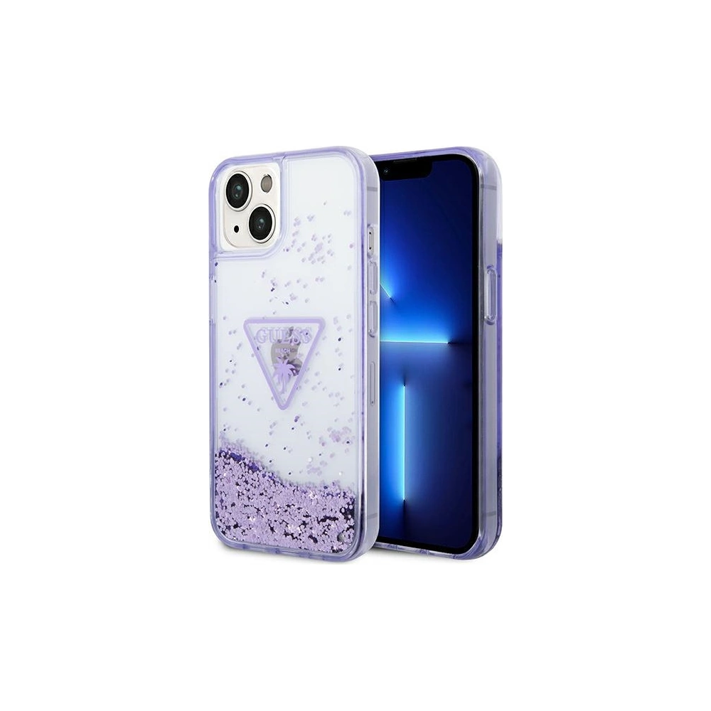 Hurtownia GSM - Etui Guess GUHCP14SLFCTPU Apple iPhone 14 fioletowy/purple hardcase Liquid Glitter Palm Collection - GUE1934 - {ean13} - Hurt