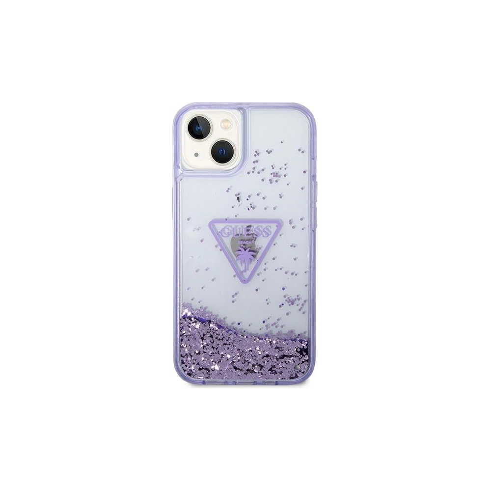Hurtownia GSM - Etui Guess GUHCP14SLFCTPU Apple iPhone 14 fioletowy/purple hardcase Liquid Glitter Palm Collection - GUE1934 - {ean13} - Hurt