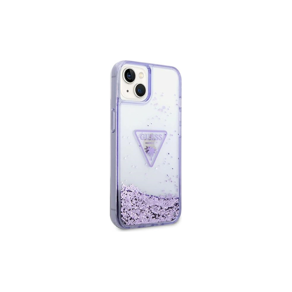 Hurtownia GSM - Etui Guess GUHCP14SLFCTPU Apple iPhone 14 fioletowy/purple hardcase Liquid Glitter Palm Collection - GUE1934 - {ean13} - Hurt