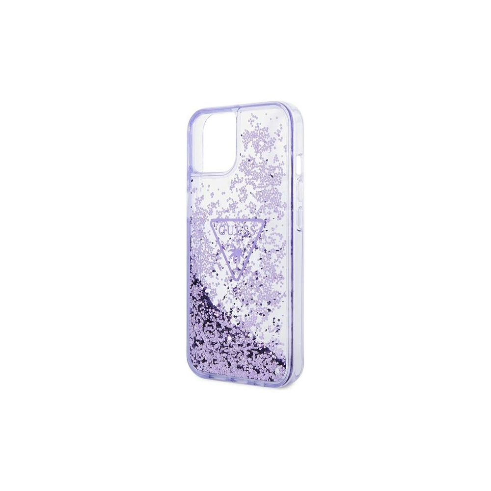 Wholesale Guess GUHCP14SLFCTPU Apple iPhone 14 purple hardcase Liquid Glitter Palm Collection - GUE1934 - {ean13} - Hurt