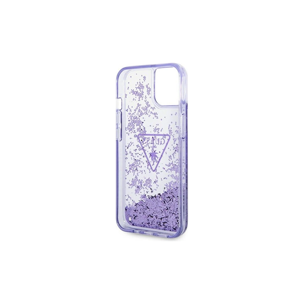 Hurtownia GSM - Etui Guess GUHCP14SLFCTPU Apple iPhone 14 fioletowy/purple hardcase Liquid Glitter Palm Collection - GUE1934 - {ean13} - Hurt