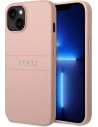 Guess GUHCP14SPSASBPI Apple iPhone 14 pink Saffiano Strap