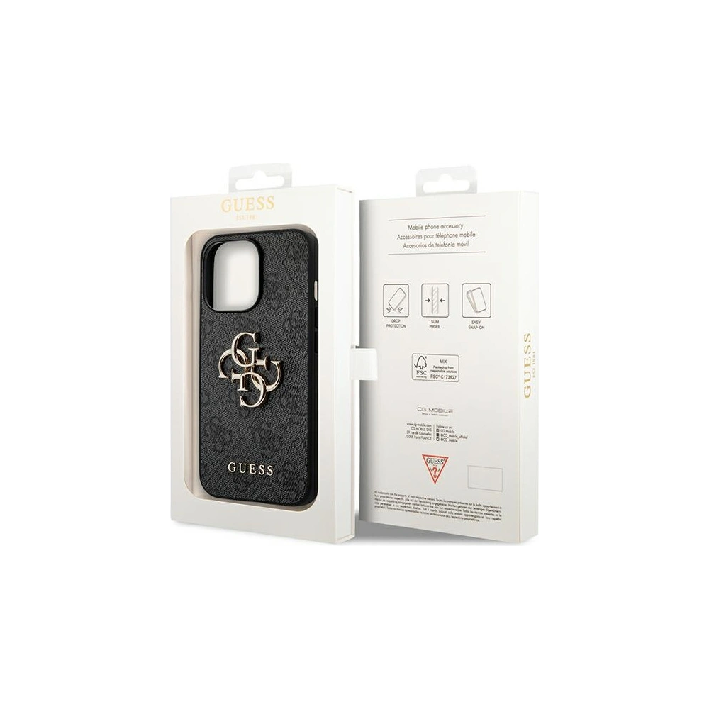 Hurtownia GSM - Etui Guess GUHCP14X4GMGGR Apple iPhone 14 Pro Max szary/grey hardcase 4G Big Metal Logo - GUE1940 - {ean13} - Hurt