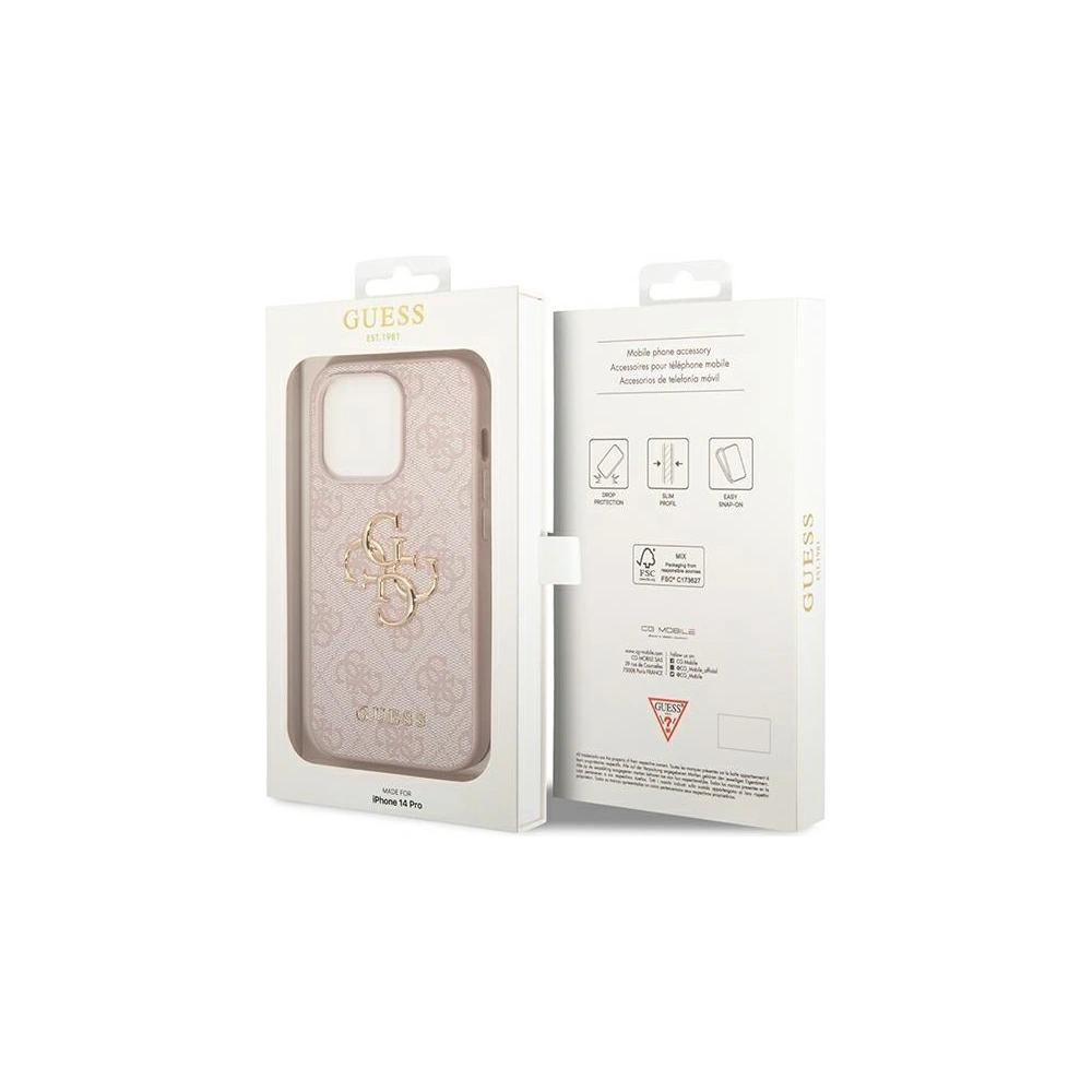 Hurtownia GSM - Etui Guess GUHCP14X4GMGPI Apple iPhone 14 Pro Max różowy/pink hardcase 4G Big Metal Logo - GUE1941 - {ean13} - Hurt