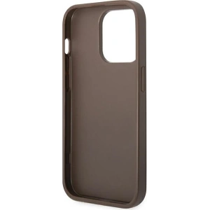 Etui Guess GUHCP14XG4GFBR Apple iPhone 14 Pro Max maro/brown hard case 4G Metal Gold Logo
