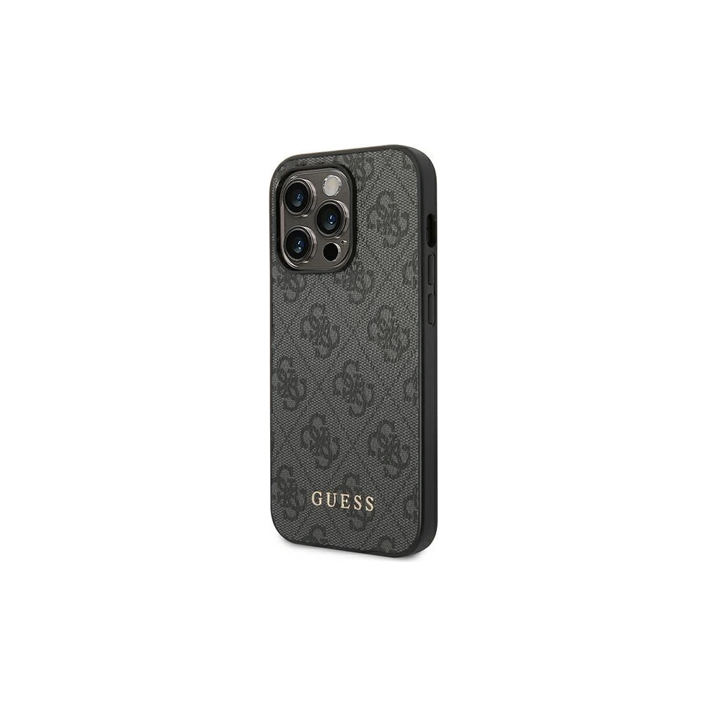 Hurtownia GSM - Case Guess GUHCP14XG4GFGR Apple iPhone 14 Pro Max grau/grey Hartschale 4G Metall Gold-Logo - GUE1943 - {ean13} - Hurt