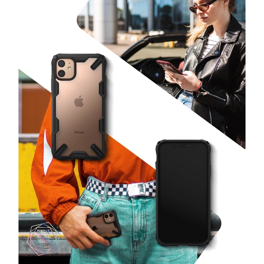 Hurtownia GSM - Etui Ringke Fusion-X Apple iPhone 11 Černé - RGK982BLK - {ean13} - Hurt