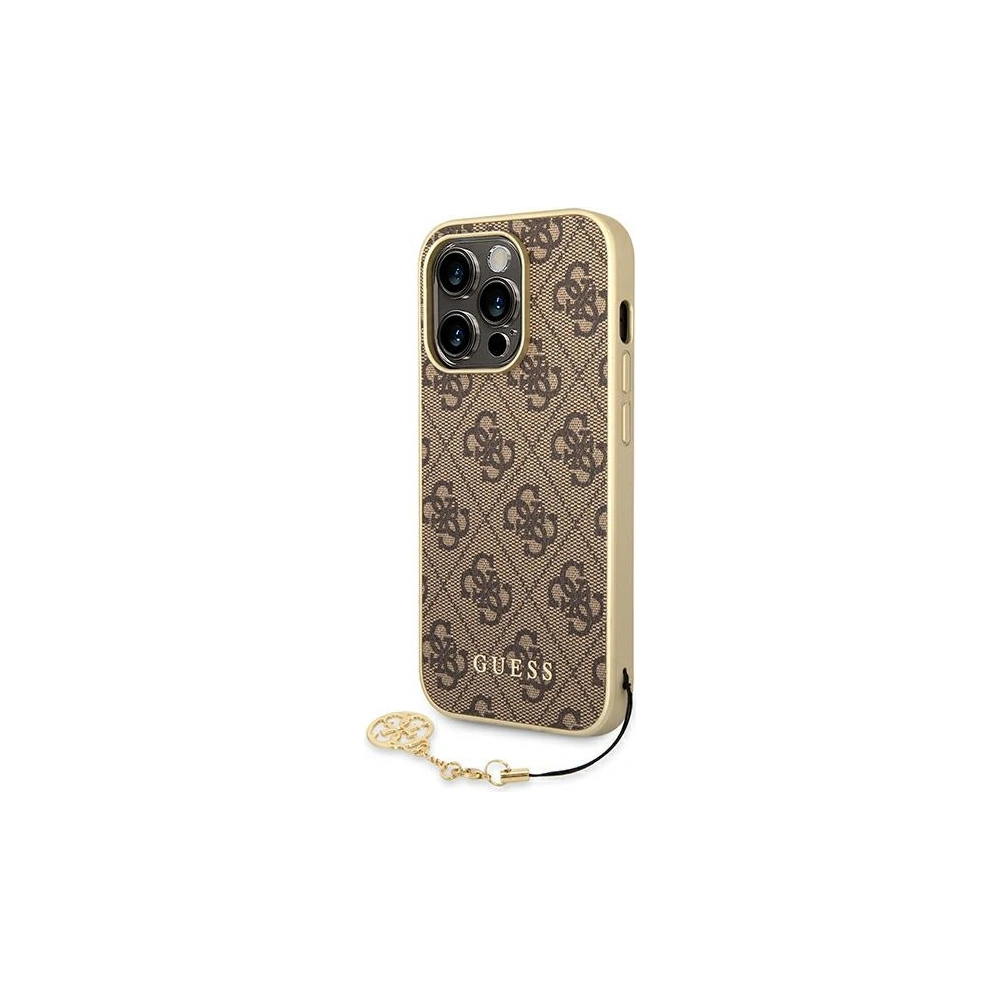 Hurtownia GSM - Etui Guess GUHCP14XGF4GBR Apple iPhone 14 Pro Max hnědý/brown hardcase 4G Charms Collection - GUE1947 - {ean13} - Hurt